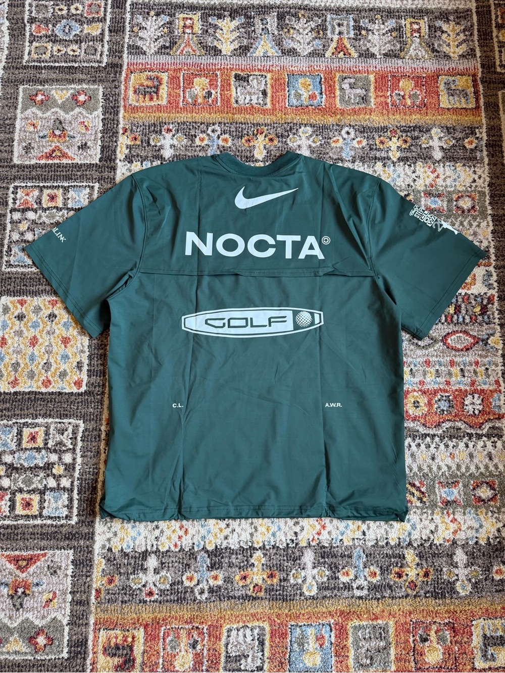 NOCTA x NIKE Golf Short-Sleeve Shirt - Dark Green with White Logos